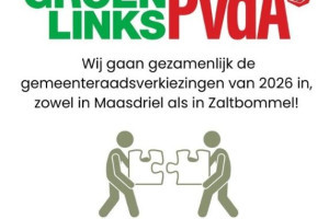 Eén visie, één toekomst. PvdA en GroenLinks gaan gezamelijk verder